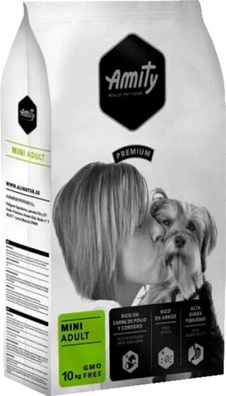 Корм для собак Amity Mini Adult для мелких пород с курицей и ягненком 10 кг (8436538948323)
