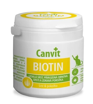 Вітамінно-мінеральний комплекс Canvit Biotin для котів таблетки 100 шт (can50741)