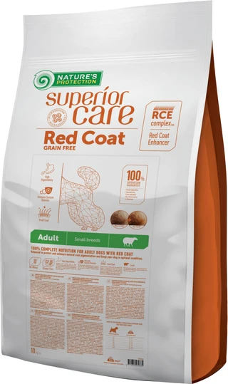 Сухий беззерновий корм для дорослих собак з рудим кольором шерсті, для малих порід Nature's Protection 10 кг