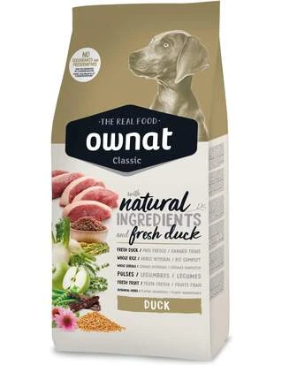 Корм Ownat Classic Dog Adult сухий з качкою для дорослих собак 4 кг