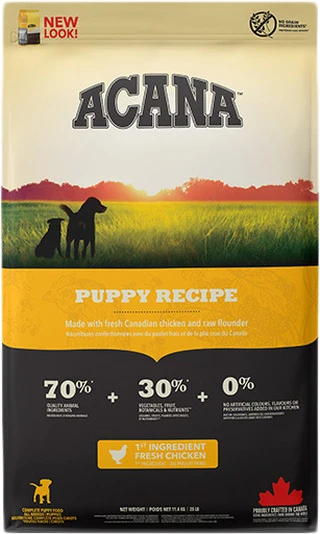 Сухий корм для собак ACANA Puppy Recipe для щенят усіх порід 11.4 кг (a50011)