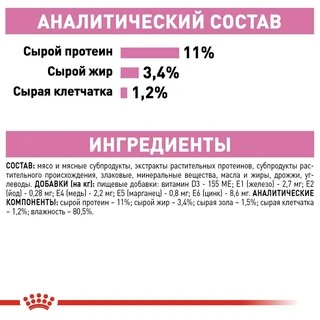 ПАК. Вологий корм Royal Canin KITTEN STERILISED IN GRAVY (Соус) для стерилізованих кошенят 12шт по 85 г