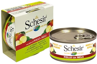 ПАК. Влажный корм для собак Schesir Chicken Аpple курица с яблоком 10шт по 150 г