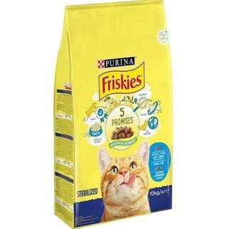 Сухой корм для стерилизованных котов Friskies Sterile с лососем и овощами для контроля веса 10 кг