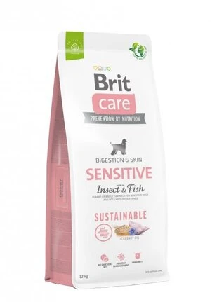 Сухий корм Brit Care Dog Sustainable Sensitive для собак з чутливим травленням з рибою та комахами 12 кг (8595602559190)