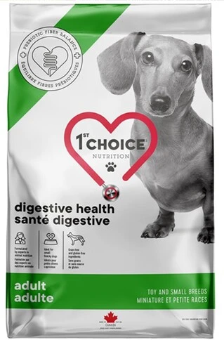 Сухой диетический корм для собак мини и малых пород 1st Choice Adult Digestive Health Toy and Small 0.34 кг