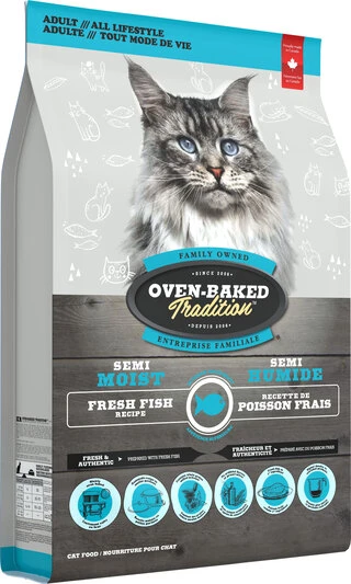 Полнорационный сбалансированный полувлажный корм Oven-Baked Tradition с рыбой для кошек 2.27 кг