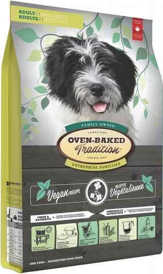 Веганский сухой корм для взрослых собак малых пород Oven-Baked Tradition 4.54 кг