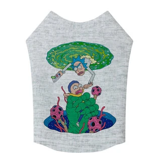 Майка для собак WAUDOG Clothes, рисунок "Рик и Морти 3", S40, B 50-56 см, С 29-34 см