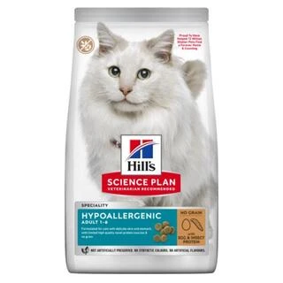 Hill’s SCIENCE PLAN Adult Hypoallergenic Сухой беззерновой корм для взрослых кошек с чувствительностью к пищи 7 кг