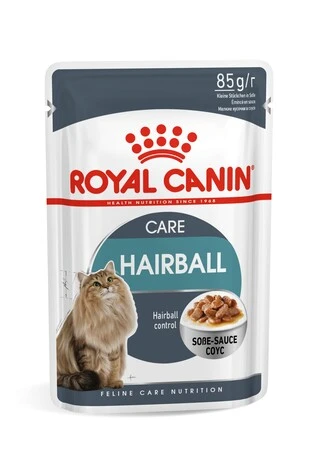 ПАК.Вологий корм Royal Canin HAIRBALL CARE для дорослих кішок, профілактика утворення волосяних грудочок12шт по 85 г