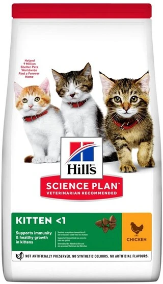 Сухой корм для котят и кошек в период беременности и кормления грудью Hill's Science Plan Kitten с курицей 1,5 кг