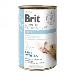 Влажный лечебный корм для собак Brit Veterinary Diet Obesity Dog Can для снижения и контроля веса 400 г