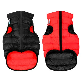 Двостороння курточка для собак AiryVest, розмір M 40, червоно-чорна