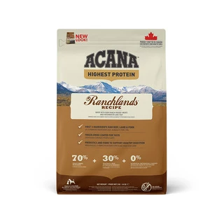 Сухой корм для собак всех пород ACANA Ranchlands для всех стадий жизни со вкусом говядины, ягненока, свинины, бизона, судака 2 кг (a54320)