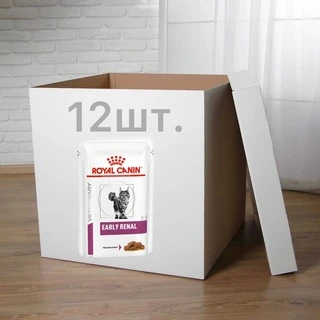 ПАК.Вологий корм Royal Canin Early Renal Feline Pouches для котів старше 7 років (підтримка функції нирок) 12 шт по 85 г
