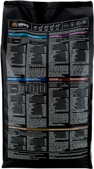 Сухий корм для цуценят Savory зі свіжим м'ясом індички та курки 12 кг