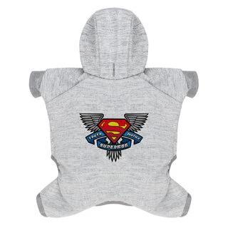 Комбінезон для собак WAUDOG Clothes, малюнок "Супермен, правда, справедливість", софтшелл, S30, B 50-55 см, С 35-39 см