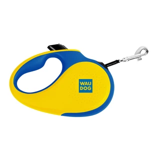 Поводок-рулетка для собак WAUDOG R-leash, рисунок &quot;Colors of freedom&quot;, M, до 25 кг, 5 м, светоотражающая лента