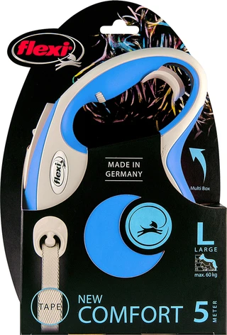Поводок-рулетка Flexi New Comfort L лента 5 м Синий