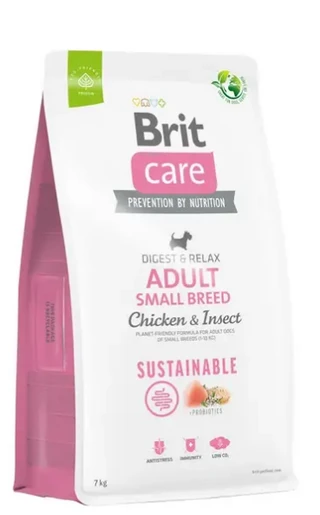 Сухий корм для собак малих порід Brit Care Dog | (курка та комахи) 7 кг