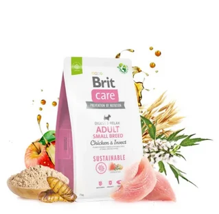 Сухий корм для собак малих порід Brit Care Dog | (курка та комахи) 7 кг
