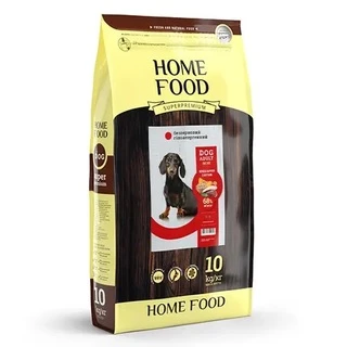 Повнораціонний беззерновий гіпоалергенний сухий корм для дорослих собак дрібних порід Home Food качка з нутом 10 кг
