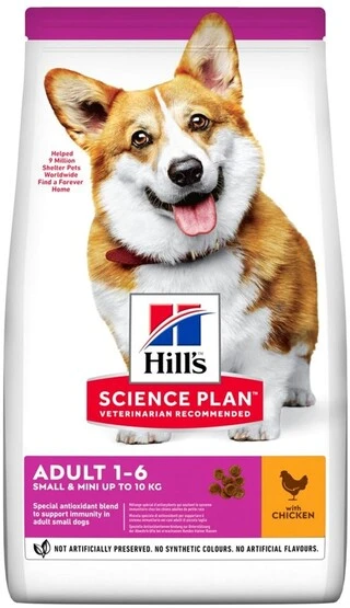 Сухий корм для дорослих собак малих і мініатюрних порід Hill’s Science Plan Adult Small&amp;amp;Mini з куркою 1.5 кг