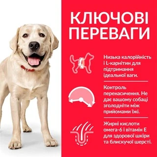 Сухий корм для дорослих собак великих порід Hill&rsquo;s Science Plan Adult Light Large Breed з куркою 14 кг