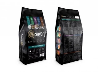 Сухий корм для кошенят Savory зі свіжим м'ясом індички та курки 8 кг