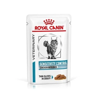 ПАК.Вологий лікувальний корм Royal Canin Sensitivity Control Chicken with Rice для котів при харчовій непереносимості курка/рис 12шт по 85 г