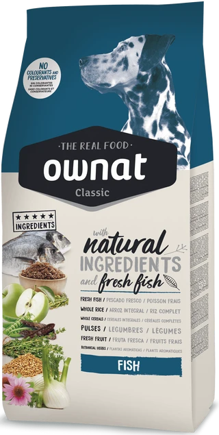 Сухий корм для дорослих собак з рибою Ownat Classic Fish (Dog) 4 кг