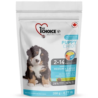 Сухой корм 1st Choice Puppy Medium&amp;amp;Large Chicken для щенков средних и крупных пород 350 г