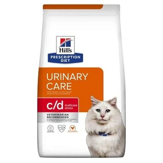 Сухой корм Hill's PD Feline C/D Urinary Stress диета для уменьшения оксалатных уролитов, и для снятия стресса 0.4 кг