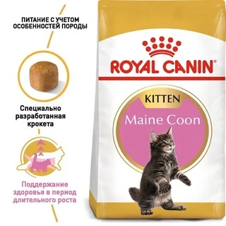 Сухий корм Royal Canin MAINECOON KITTEN для кошенят породи Мейн Кун 400 г