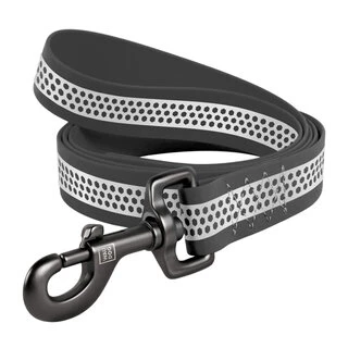 Повідок для собак водостійкий WAUDOG Waterproof, світловідбиваючий, M, Ш 20 мм, Дл 122 см, сірий