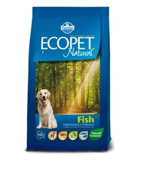 Сухий корм Farmina Ecopet Natural Adult для дорослих собак середніх порід з чутливим травленням, риба, 12 кг