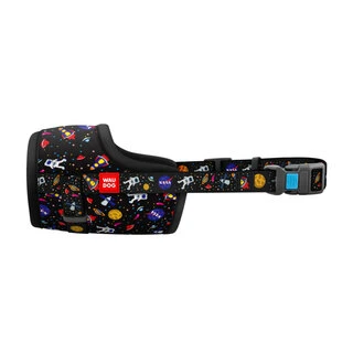 Намордник для собак WAUDOG Nylon, малюнок &quot;NASA&quot;, пластиковий фастекс, розмір №2, О 19-26 см