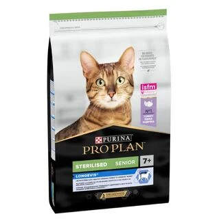 Сухий корм для стерилізованих котів Purina Pro Plan Sterilised Senior 7+ з індичкою 10 кг