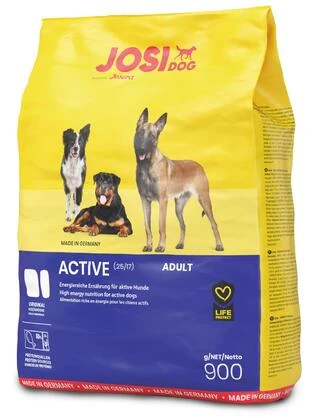 Сухий корм для дорослих собак JosiDog Active Adult з м'ясом домашньої птиці 0.9 кг