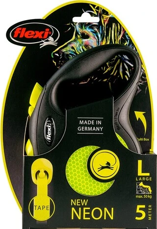Поводок-рулетка Flexi New Neon L 5 м