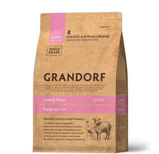 Сухой корм Grandorf Sensitive Care Holistic Lamb &amp;amp; Brown Rice Puppy для щенков с 3 недель, ягненок с бурым рисом 3 кг