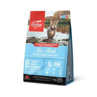 Сухой корм для кошек всех пород Orijen 6 Fish Cat &amp;amp; Kitten с рыбой 340 г (o28134)