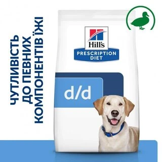 Сухий корм Hill's Prescription Diet d/d Food Sensitivities для собак з качкою та рисом 12 кг