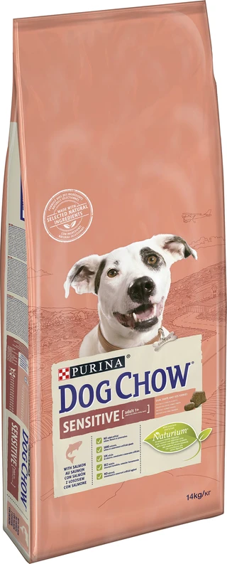 Сухой полнорационный корм Purina Dog Chow для взрослых собак склонных к аллергии с лососем 14 кг