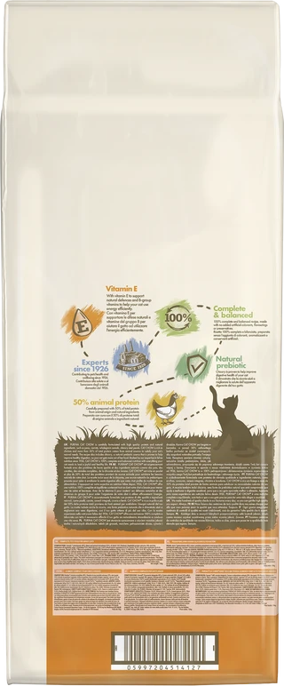 Сухой корм для взрослых кошек Purina Cat Chow Adult с курицей и индейкой 15 кг