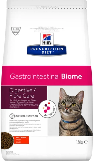 Сухий корм для котів Hill's PRESCRIPTION DIET Gastrointestinal Biome при розладах травлення з куркою 3 кг