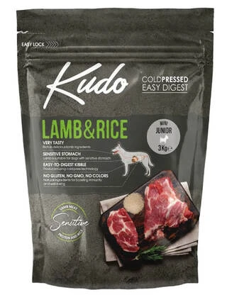 Сухой корм Kudo JUNIOR MINI  LAMB &amp;amp; RICE Сухой корм для щенков мелких пород 3 кг (8606111116016)