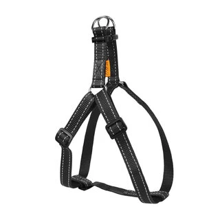 Регульована нейлонова шлея "Dog Extreme" (ширина 20мм, В:50-80см), чорна