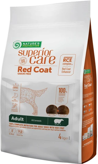 Сухий беззерновий корм для дорослих собак усіх порід з рудим кольором шерсті Nature's Protection 4 кг